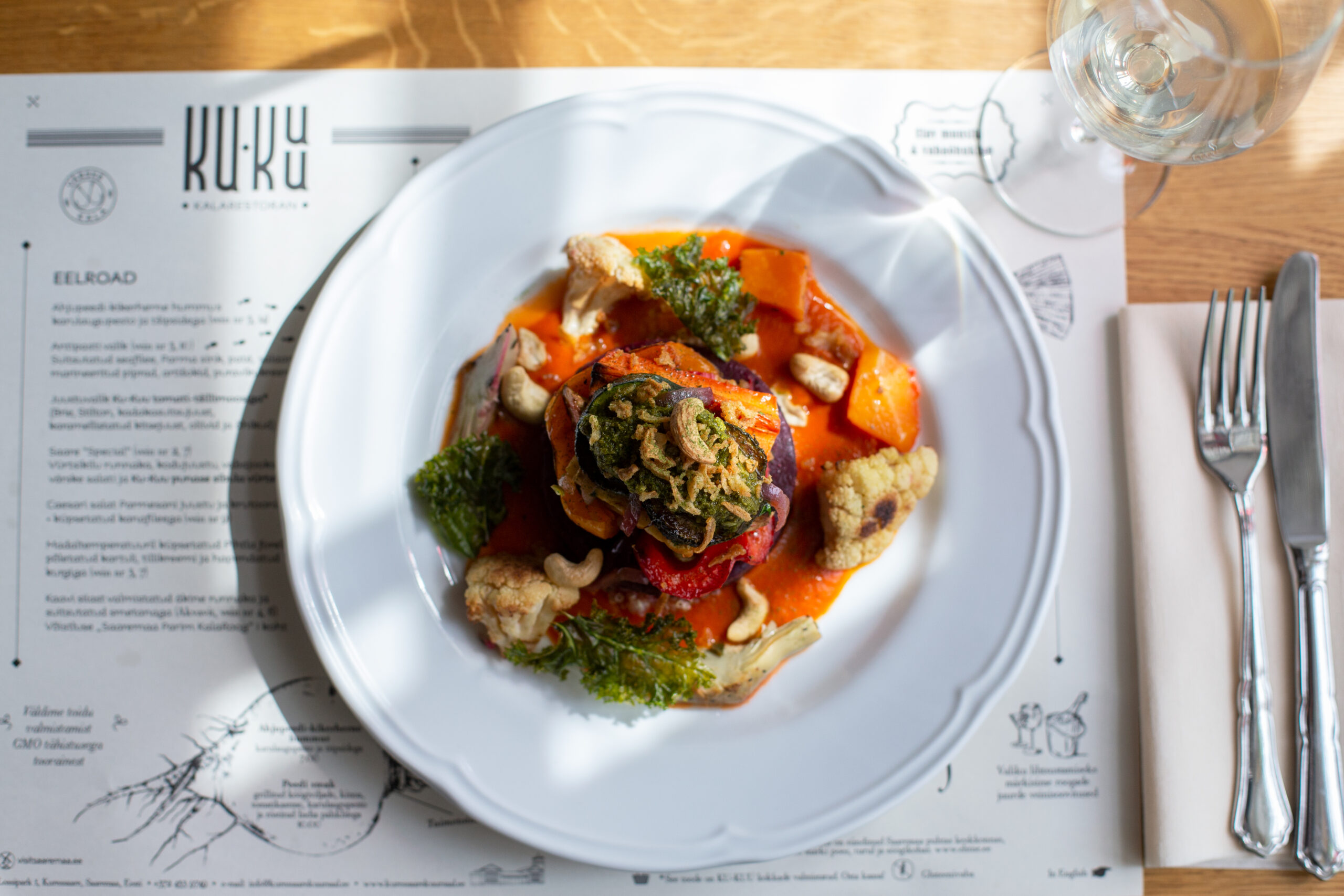 Vege pearoog Ku-Kuu restoranis kuursaalis