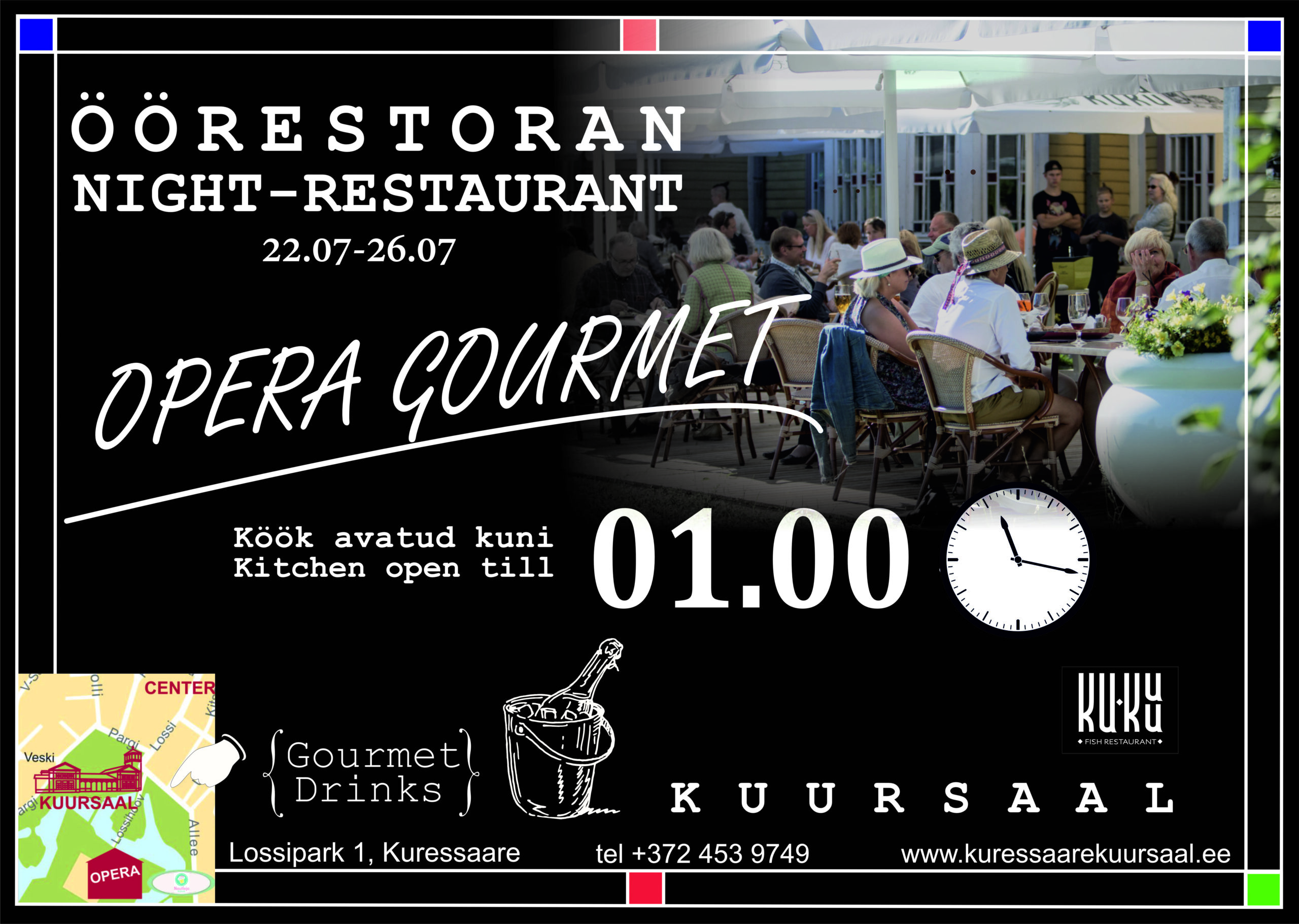 Ööresto Kuressaare kuursaalis Saaremaa Ooperipäevadel Ööresto Kuressaare kuursaalis Saaremaa Ooperipäevadel