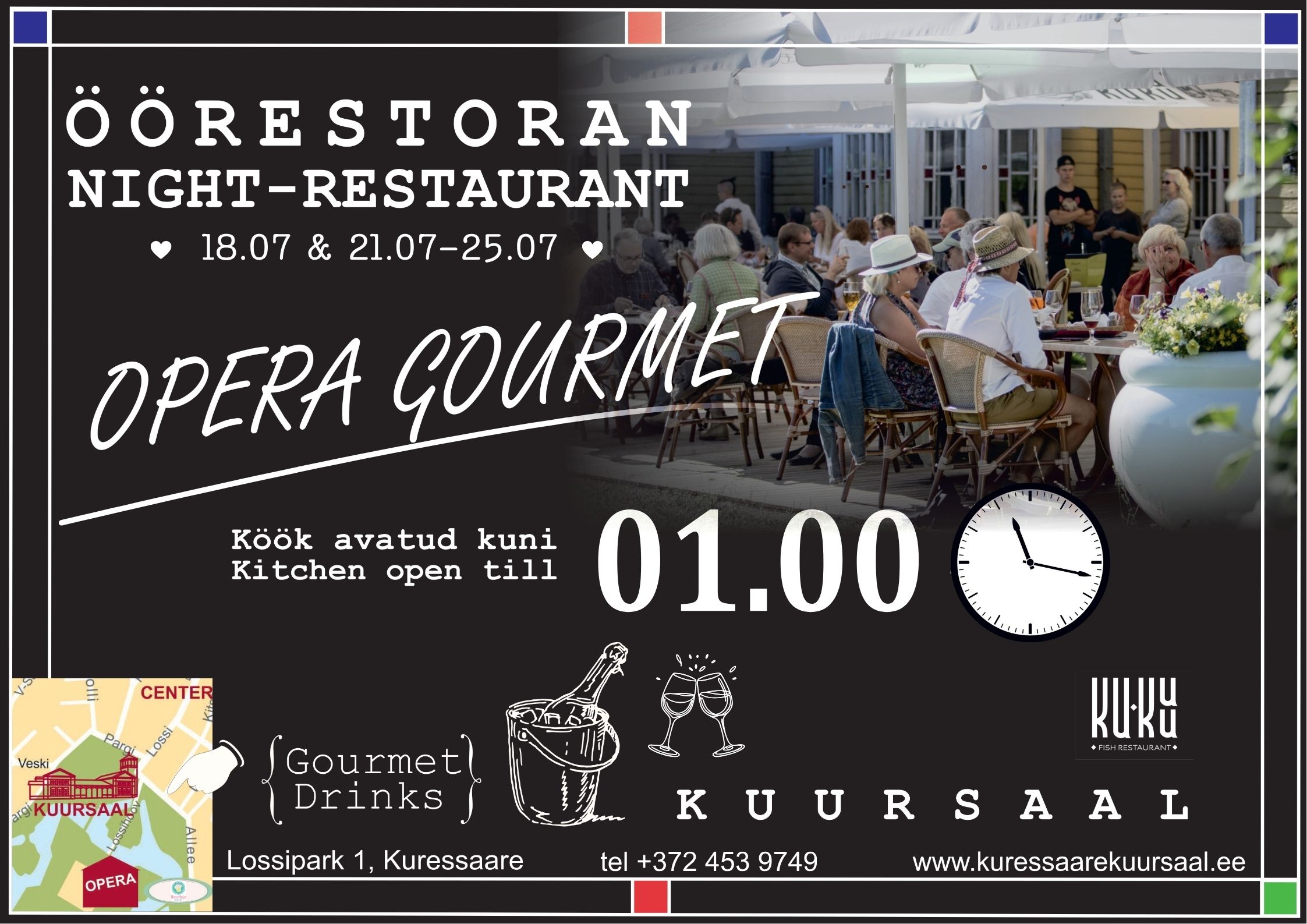 Saaremaa Ooperipäevad Kuressaare kuursaalis ööresto